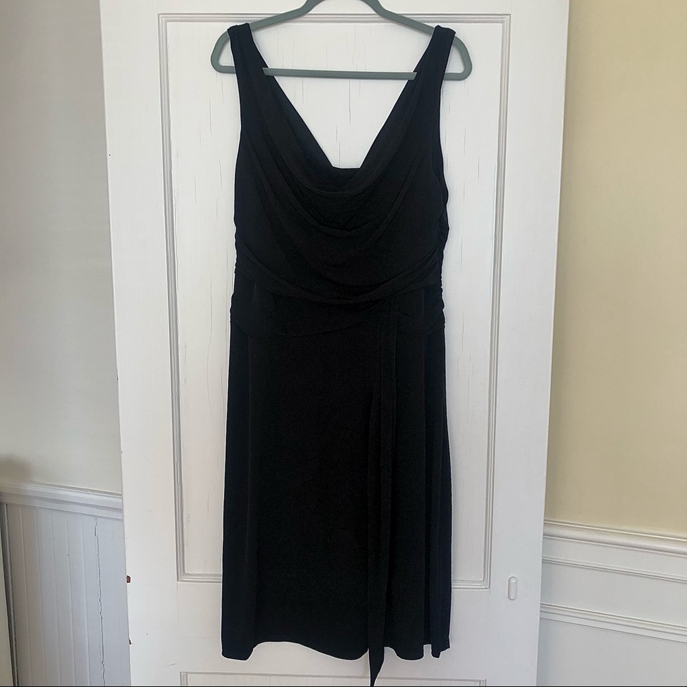 V back Black Dress